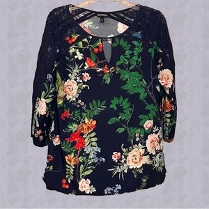 Express floral blouse